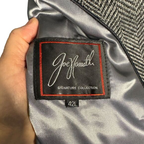 Joe Namath Signature Collection Vintage Tweed Dark Academia Jacket Size 42L - Picture 7 of 8